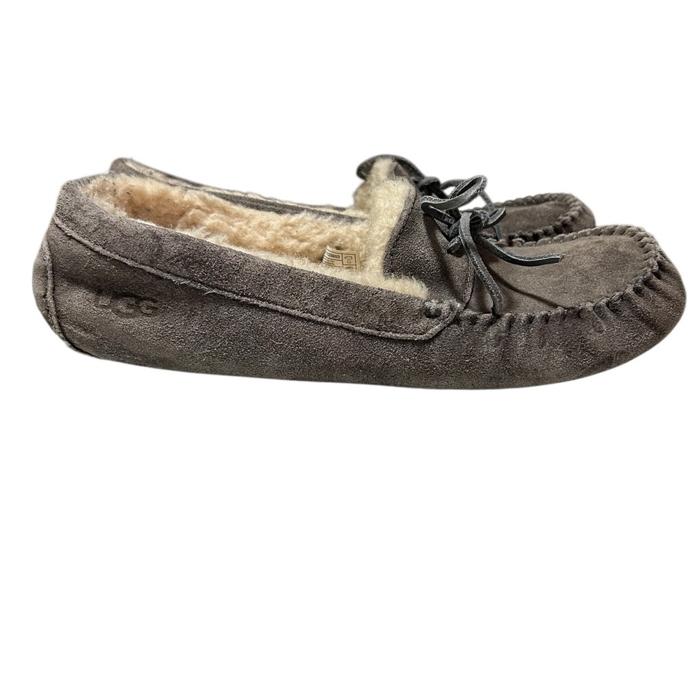 UGG Men's gray Suede Loafers slippers size 11 - Picture 2 of 7